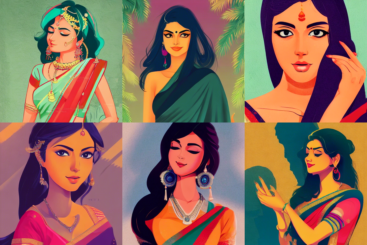 Women in Saris