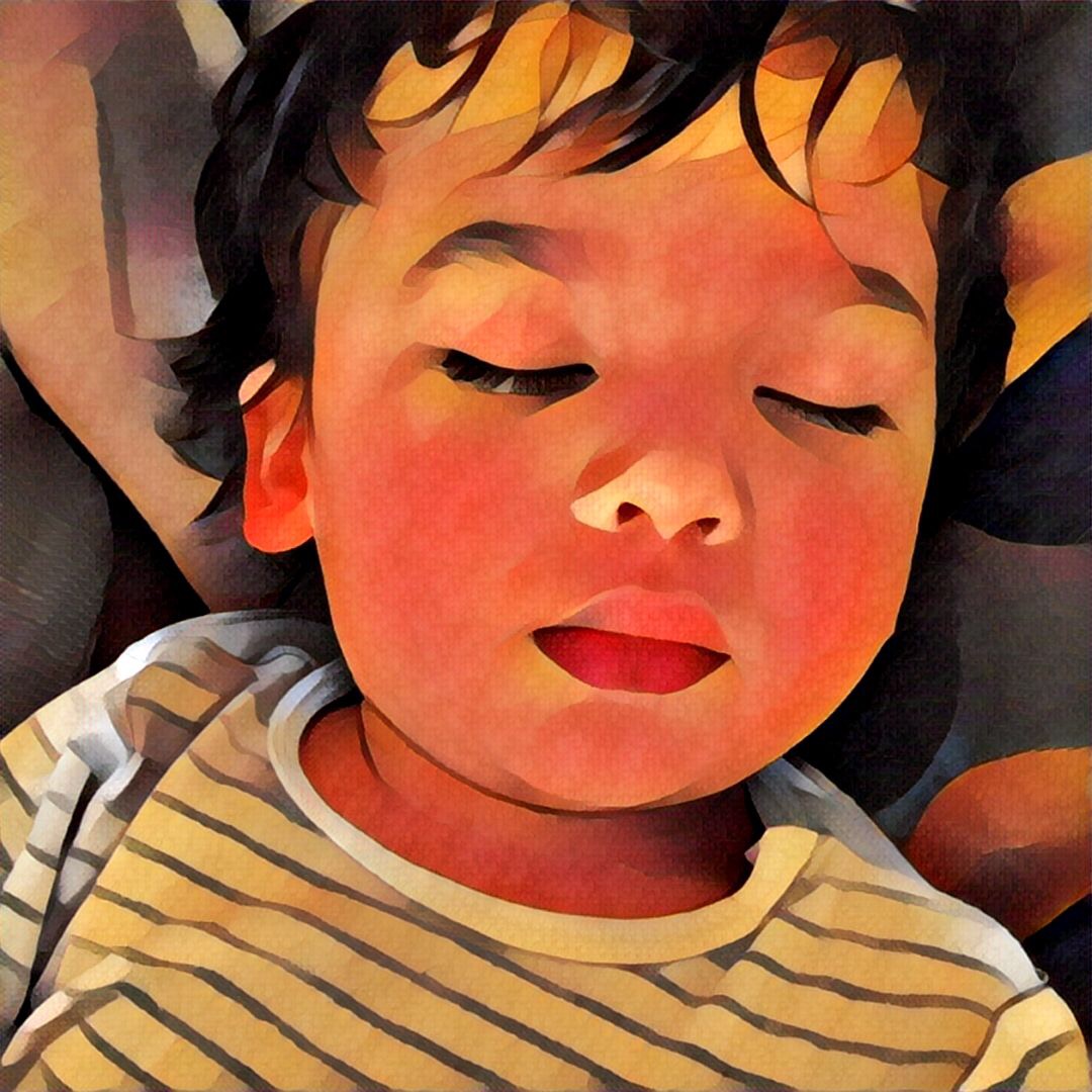 The style-transferred image generated by Prisma